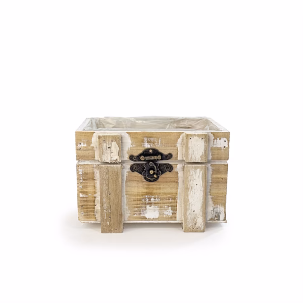 Дървена кашпа сандък, браш