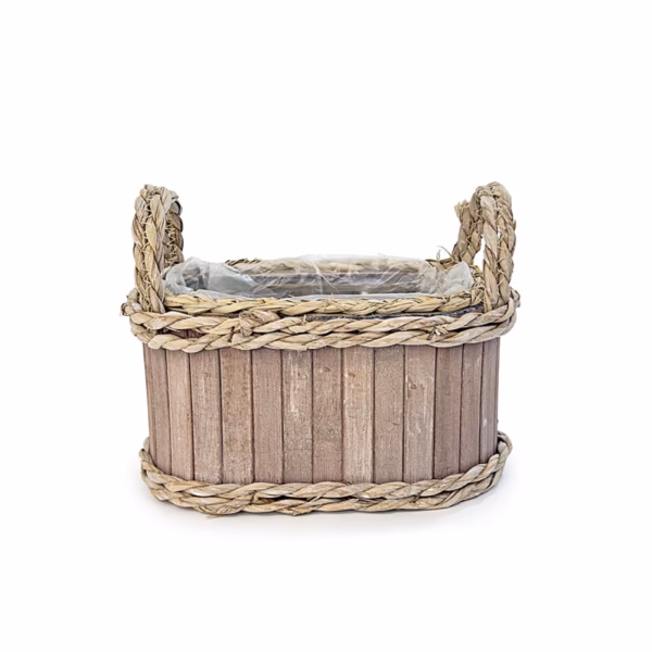 Дървена кашпа, rose