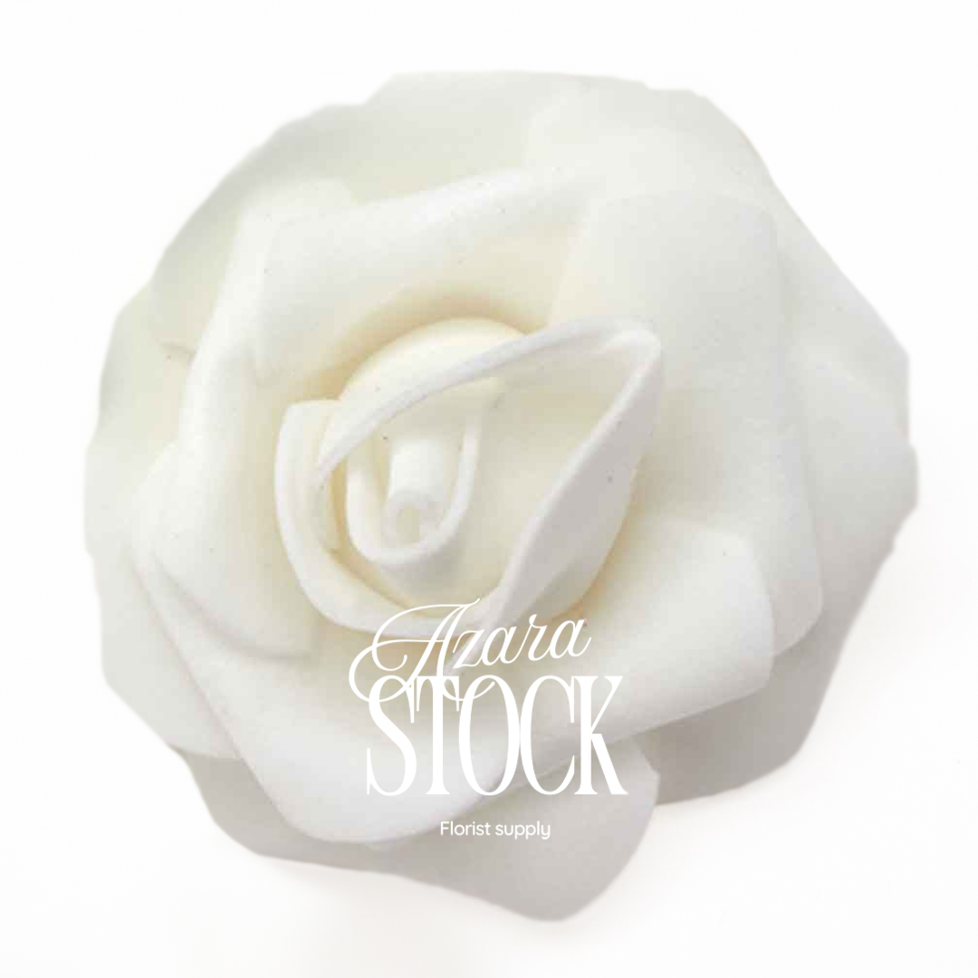 Фоам рози 7 см. бяло 98 бр в пакет