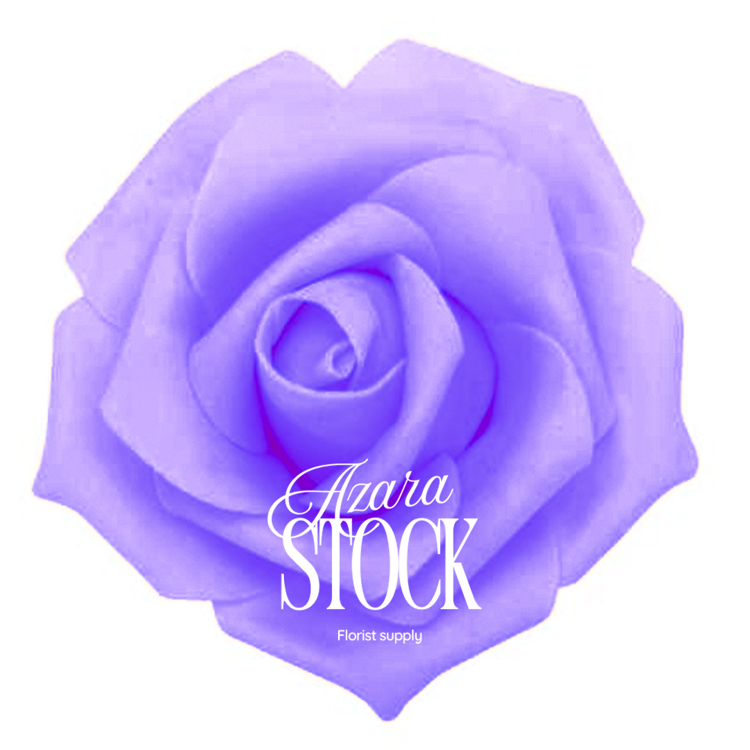 Фоам рози 7 см. лилаво 98 бр в пакет