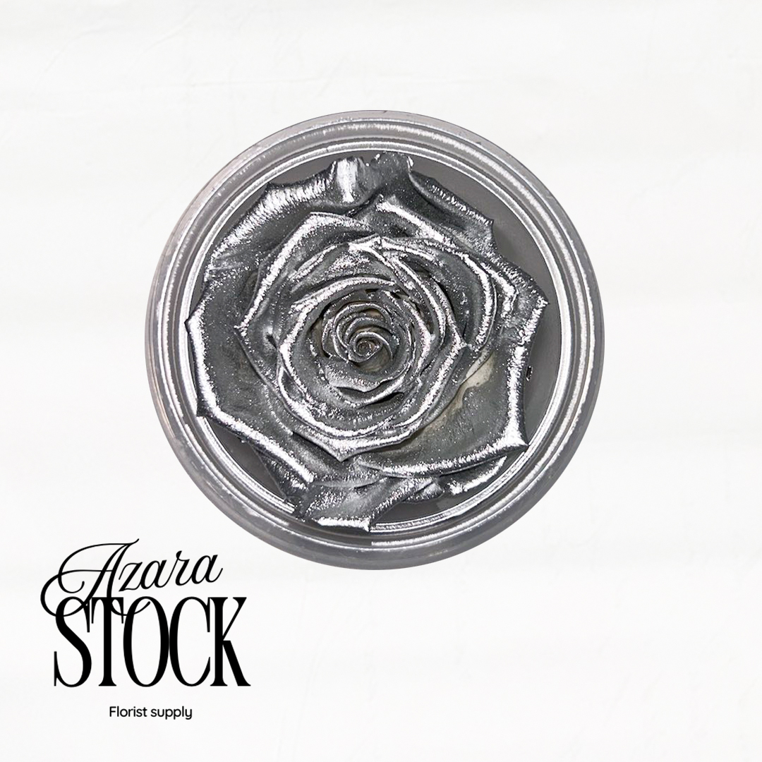 Вечна роза сребро