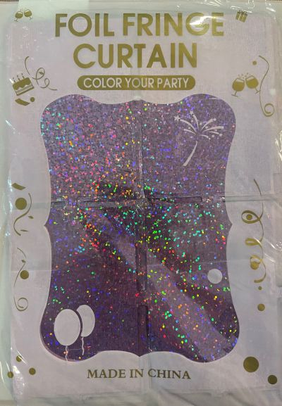 Фонова стена,  1m * 2m, лилава / холограмна