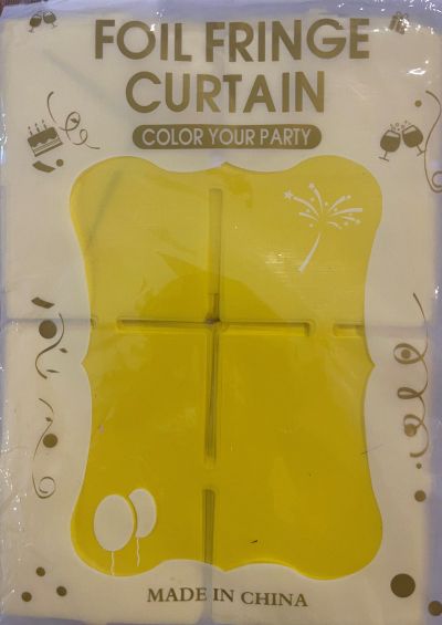 Фонова стена, 1m * 2m, макарон жълта