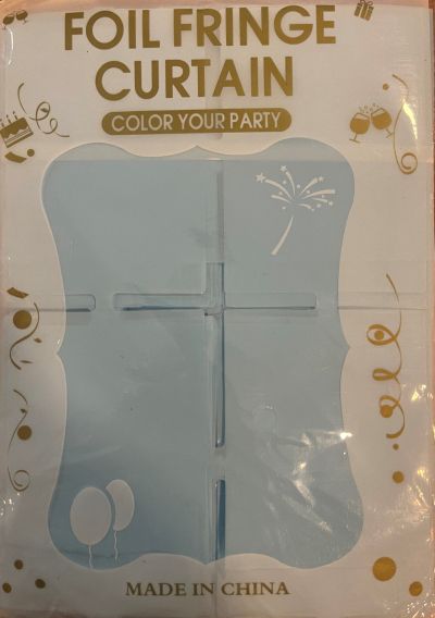 Фонова стена, 1m * 2m, макарон светло синя