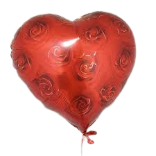 Балон фолио сърце с рози