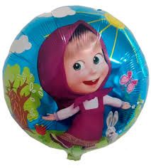Балон фолио кръгъл 18инча Маша
