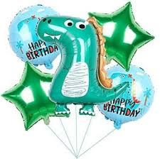 Комплект Балони ЧРД с динозавърче /5 броя/