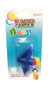 Кутия 12 броя_Свещички сини малки цифра  - 4