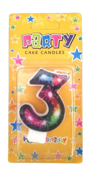 Кутия 12 броя_Свещички с фойерверки двустранни цифра  - 3