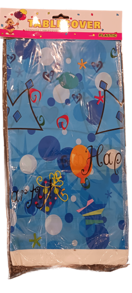 Покривка Happy Party синя 108/180см