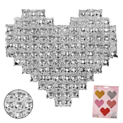 Балон Сърце - Гигант /фолио/, сребро