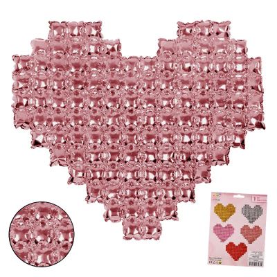 Балон Сърце - Гигант /фолио/, розово злато