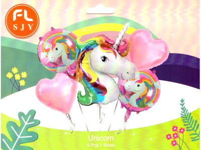 Комплект Балони Еднорог /5 броя/