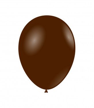 Балони пастел ROCCA - Кафяво / Chocolate Brown, 38см, 50 бр., G150 31