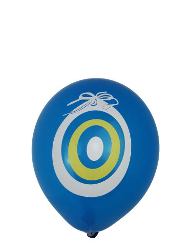 Балони с печат Синьо око/ Назар бонджук, едностранен печат, 26см, 100бр., сини