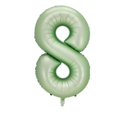 Фолиев балон цифра 8, МАСЛИНА  - 102см