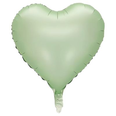 Балон фолио СЪРЦЕ, цвят МАСЛИНА