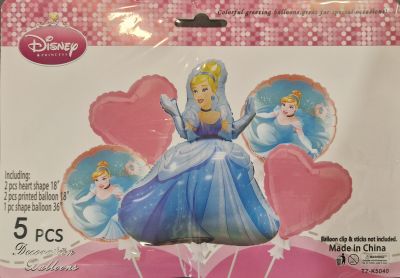 Комплект Балони фолио Пепеляшка /5 броя