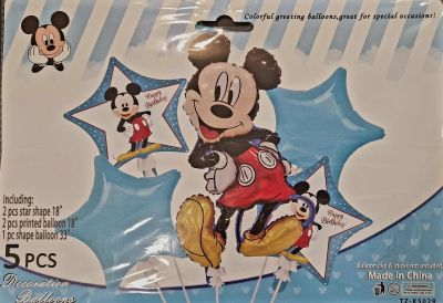 Комплект Балони фолио Мики Маус /5 броя