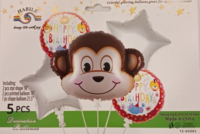 Комплект Балони фолио Маймунка HB /5 броя