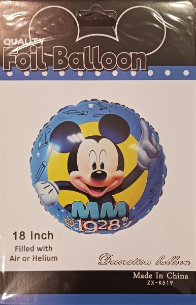 Балон кръгъл фолио Мики MM 1928