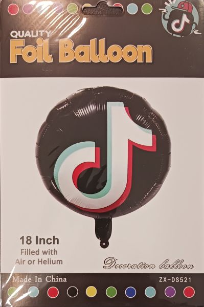 Балон кръгъл фолио Тик Ток