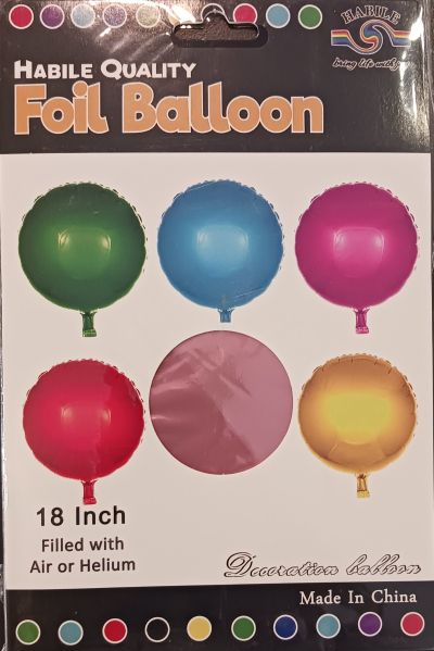 Балон фолио кръг розов 18"