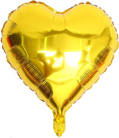 Балон фолио сърце злато