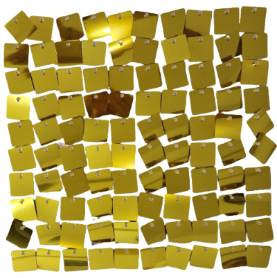 Комплект 50 пана за пайетена фонова стена с прозрачен гръб, 30*30см ЗЛАТО