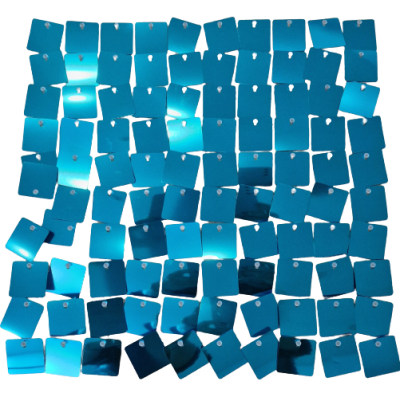 Комплект 100 пана за пайетена фонова стена с прозрачен гръб, 30*30см СВЕТЛО СИНЬО