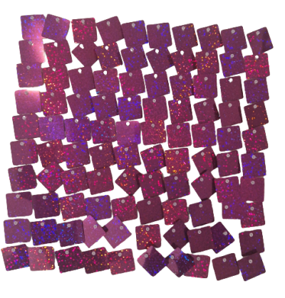 Комплект 50 пана за пайетена фонова стена с прозрачен гръб, 30*30см ХОЛОГРАМНО ЛИЛАВО