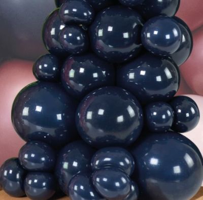 Балони пастел ROCCA - Тъмносиньо Нави / Dark Blue Navy, 30см, 100бр., G110 102