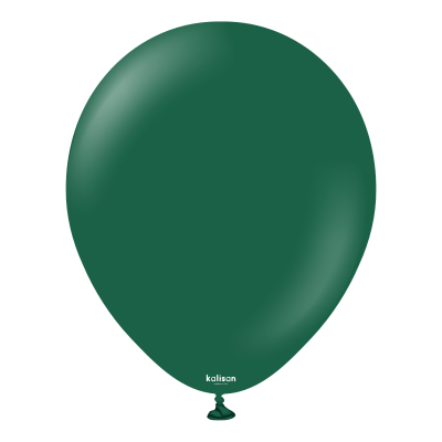 Кръгли балони Kalisan 12" Standard Dark Green / цвят тъмнозелено, 1бр., 2329