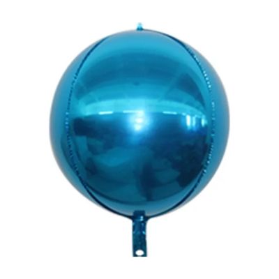4D фолио балон сфера син, 24"