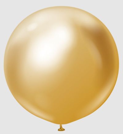 Големи кръгли балони Kalisan 36" Mirror Gold / злато, 1бр., 5001