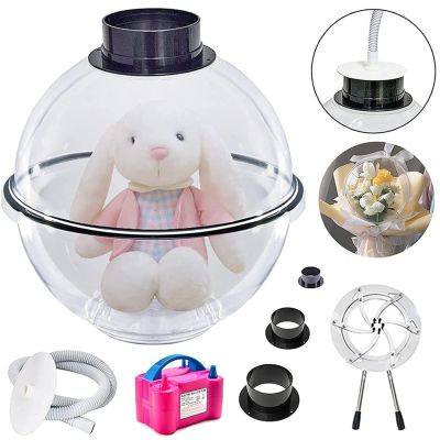 Машина за пълнене на балони в комплект с професионални щипки.