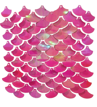 Комплект 50 пана за пайетена фонова стена с прозрачен гръб, 30*30см, плочки ТЪМНО РОЗОВО