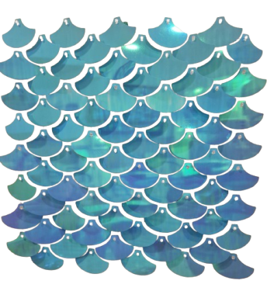 Комплект 100 пана за пайетена фонова стена с прозрачен гръб, 30*30см, плочки ТЪМНО СИНЬО