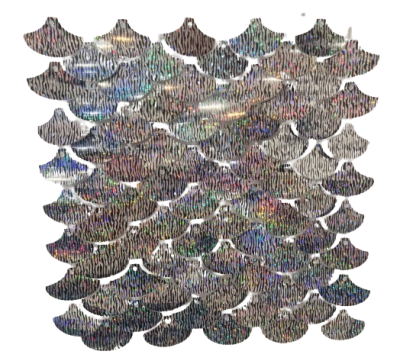 Комплект 50 пана за пайетена фонова стена с прозрачен гръб, 30*30см, плочки ЦВЕТНО