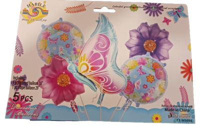 Комплект Балони Пеперуда/Цветя