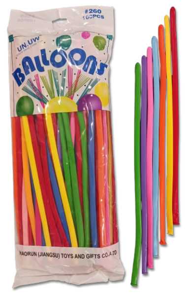 Моделиращи балони Tropic fire ПАСТЕЛ 100бр/пак. * D4, микс