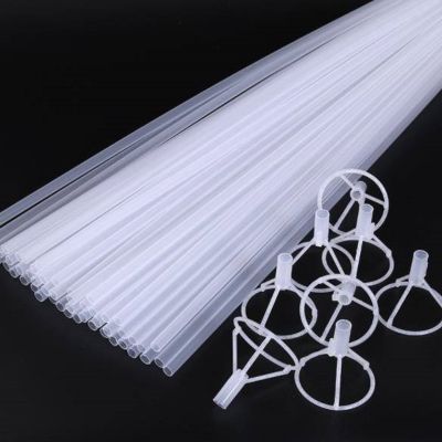 Дръжка и чашка за фолиеви и бъбъл балони, 80см, СТЕК 50 броя