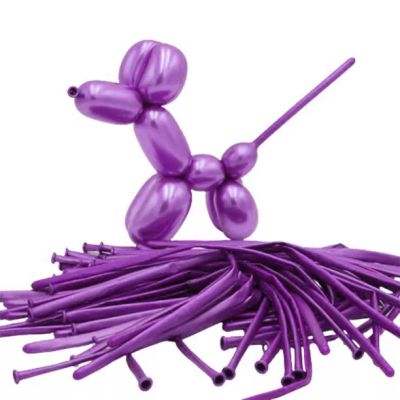 Моделиращи балони Tropic fire ХРОМ, 100бр./пак., D4, лилаво