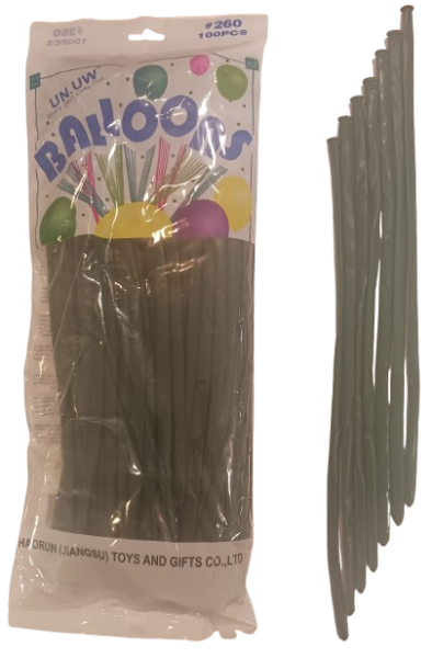 Моделиращи балони Tropic fire ПАСТЕЛ 100бр/пак. * D4, тъмно зелено