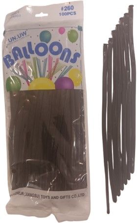 Моделиращи балони Tropic fire ПАСТЕЛ 100бр/пак. * D4, черно