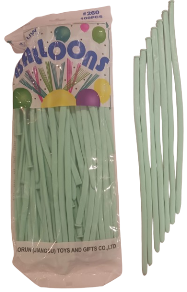 Моделиращи балони Tropic fire ПАСТЕЛ 100бр/пак. * D4, тифани