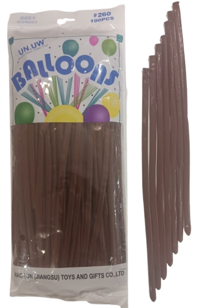 Моделиращи балони Tropic fire ПАСТЕЛ 100бр/пак. * D4, кафе