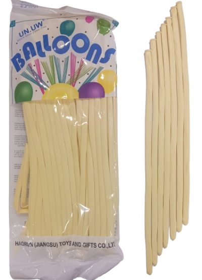 Моделиращи балони Tropic fire ПАСТЕЛ 100бр/пак. * D4, светло жълто