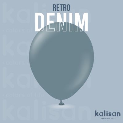 Големи кръгли балони Kalisan 18" Retro Denim 25бр.,