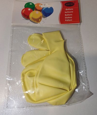 Балони латекс пастел 18" - 3 бр., жълти,  D-598-YL